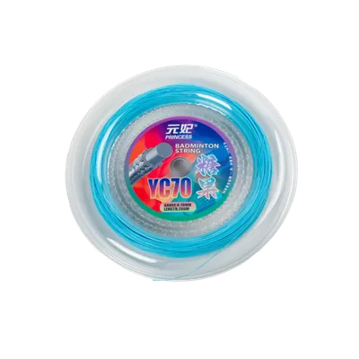 कैंडी सीरीज रास्पबेरी ब्लू नायलॉन टिकाऊ बैडमिंटन रैकेट स्ट्रिंग 200 मीटर लंबाई 0.78 मिमी व्यास बाउंसिंग स्टैंड प्रकार के साथ