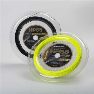 HP65 Super Loud High Quality Nylon Durable Badminton Racket String 200m Length With 0.7mm Diameter Bouncing Stand Type Black